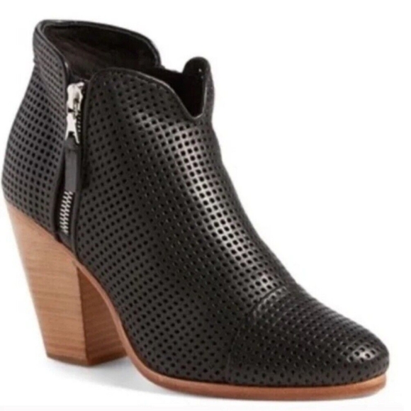 Rag & Bone Margot Perforated Western Design Leather Boots...
